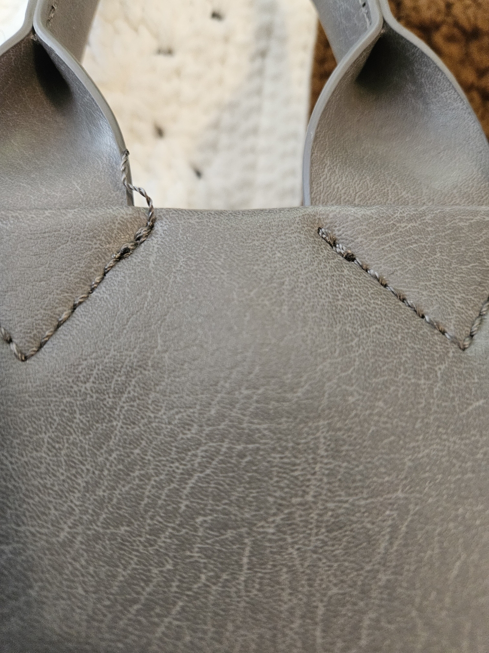 Matt & Nat Grey Vegan Leather Backpack - Picture 8 of 10